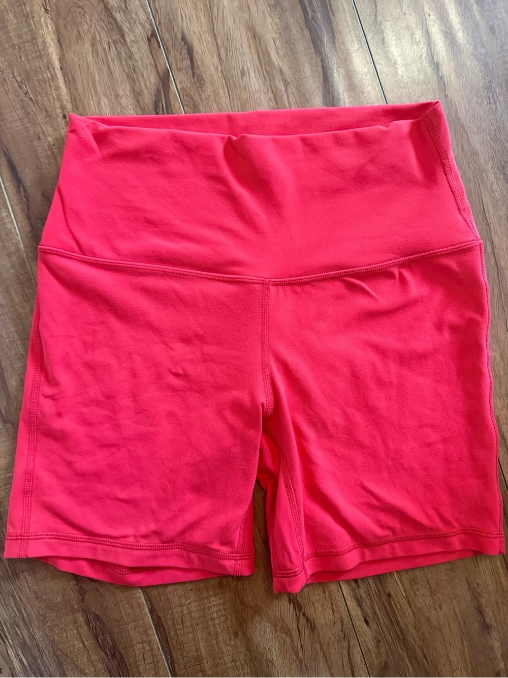 Lululemon Align High-Rise Red/Coral Workout Shorts